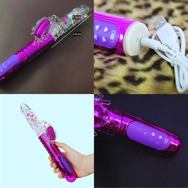 Dương Vật Giả Rung Xoay Có Nhánh Libo