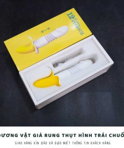 Dương vật trái chuối Stretch rung thụt 12 tốc độ