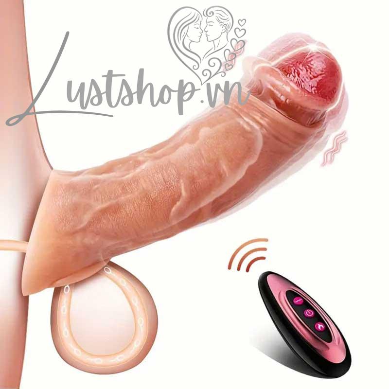 Bao đôn dên rung dùng remote điều khiển từ xa có lỗ tròng bìu