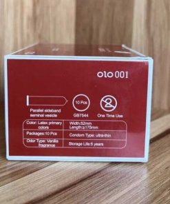 Bao Cao Su Olo 0.01 Đỏ Siêu Mỏng, Nóng Ấm