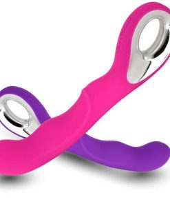 Thanh rung massage kích thích điểm G pin sạc có lỗ móc ngón